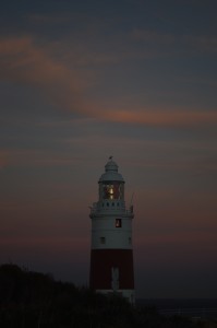 The lighthouse at Europa Point, the southern-most point of Gibraltar.