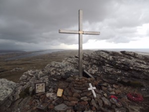 One of many memorials on the Falkland Islands for the 1982 conflict.