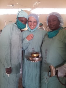 A very happy team post delivery of a healthy baby girl via c-section